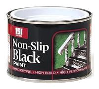 AMK® 151 Coatings Non Slip Matt Paint Black 180ml Anti Slip Safety Textured Coating for Step Path Walkway Floor Indoor Outdoor Wood Metal Concrete Stone Grip Enhancing Finish Protection