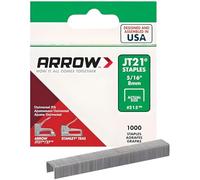 AMK® Arrow JT21 T27 Staples 8mm 5/16in Pack of 1000 Universal Fit Also Fits Stanley TR45