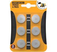 AMK® JCB CR2032 CR2025 CR2016 3V Lithium Button Coin Cell Battery Batteries Assorted Pack of 6 DL2032 BR2032