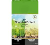 AMK® Miracle Gro 2 in 1 Nourish & Protect Seaweed Lawn Food 80m2 Natural Granular Grass Feed to Strengthen Roots for Drought Protection Child and Pet Safe