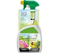 AMK® Miracle Gro Nourish & Protect Insect Disease Control 800ml Ready to Use Spray Pesticide Free Bug Killer Fungicide and Foliar Feed for Flowers Fruit & Veg