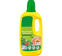 AMK® Miracle Gro Pour & Feed 1L Ready to Use Liquid Plant Food for Indoor Outdoor Plants No Mixing All Purpose Fertiliser for Houseplants Pots and Containers