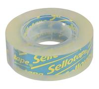 AMK® Sellotape Super Clear Roll 18mm x 25m Transparent Adhesive Strong Premium Crystal Invisible Tape Office Home School Stationery Packaging Crafts Gift Wrapping Sealing Supplies