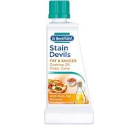 AMK® Stain Devils Fat and Sauce Remover 50ml Specialist Formula for Cooking Oil Grease Butter Ketchup Curry Mayonnaise Effective on Washable Fabrics