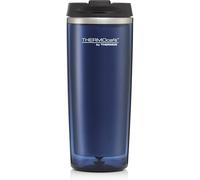 AMK® Thermocafe Travel Tumbler Midnight Blue 350ml with Flip Top Lid Double Wall Insulation Keeps Drinks Warm Hot Or Cold Stainless Steel Interior