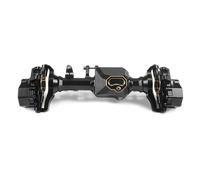 AMK TRX4 Brass Portal Axle Housing Front 591g Black Coating with Diff Covers C-Hub Counter Weights for 1/10 RC Crawler TRX6 TRX4 Upgrades (Front)