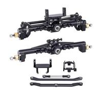 AMK TRX4M Portal Axles Extended 20mm, 109.6g CNC Aluminum TRX4M Front & Rear Axle Set with Two Servo Mounts for 1/18 RC CrawlerCar TRX4M Axle Upgrade Parts