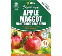 AMK® Vitax Apple Maggot Trap Refill Protects and Monitors 3-5 Fruit Trees Keeps Track of Maggots Moth Damage Suitable for Apples Pear Pest Control