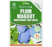 AMK® Vitax Plum Maggot Trap Refill Pack 35g Prevent Fruit Moth and Maggots Damage Ideal for Monitoring Protect 3-5 Trees Garden Gardening Pest Control