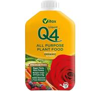 AMK® Vitax Q4 All Purpose Liquid Fertiliser Plants Feed Food Concentrate 1L Organic Fruit Veg Flowers Garden Gardening