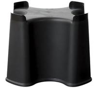 AMK® Ward Slim Space Saver Water Butt Stand Black Plastic Base Elevates Tap Access for 100L Rainwater Harvesting Collection Garden Accessory Sturdy Stable Weather Resistant Support Riser