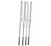 AMKA Bow Whip 120 cm for Horsemanship Floorwork Driving Various Colours Rubberised Special Handle