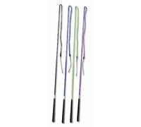 AMKA Bow Whip Driving Whip 100 cm for Horsemanship Floor Work Driving Various Colours Rubberised Special Handle