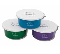 AMKA Cereal Bowl Food Bowl Lick Bowl 2 Litres with Lid Set of 3 Assorted Colours Animals, Horses, Dogs, Cats