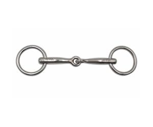 AMKA Pony Snaffle Bit Stainless Steel Thickness 10 mm Rings 40 mm 7.5-9.5-10.5 cm
