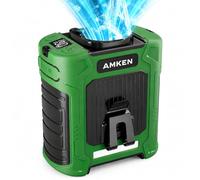 AMKEN Waist Fan - Portable Cooling with 10000mAh Battery Belt Clip Fan, 35H Runtime, 5 Speeds, 49ft/s Strong Wind with LED SOS Light, 16500RPM for Jobsite, Farming, Fishing, and Travel