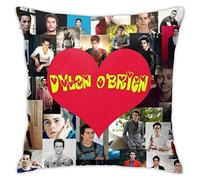 Amkong Dylan O'Brien Pillowcase Invisible Zipper Printed Pillow Cover 18inch 18inch