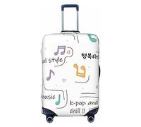 Amkong Highly Elastic Spandex Suitcase Cover Luggage Cover Protector X-Large Fits 29 to 32 Inch K-pop Music Theme Prints