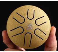 Amkoskr Rain Drum for Outside, 3 Inches 6 Notes Steel Tongue Drum C Major Steel Drum Instrument for Yoga, Meditation, Music Education, Gift