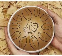 Amkoskr Rain Drum for Outside, 6 Inches 11 Notes Steel Tongue Drum C Major Steel Drum Instrument for Yoga, Meditation, Music Education, Gift