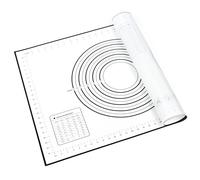 Amkoskr Silicone Oven Liner 70x50cm, BBQ Mats, Baking-Mat with Measurement, Universal Barbecue Mat Non Stick Reusable for Pie, Cake, Pizza