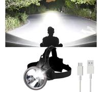 Amkulop Super Bright Headlamp, Led Rechargeable Head Lamp with Battery Powered for Adult- Motion Sensor Headlamps Flashlight Waterproof Searchlight for Outdoor Hunting