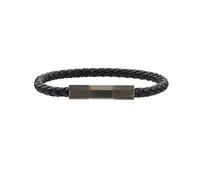 Aston Martin AML THRILL Bracelet Leather MJRIF5BU1 - Man - Stainless Steel Brown 20 cm