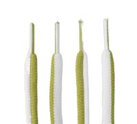 Amlhy 9mm Bicolor Shoelaces Two-Tone Flat Shoelaces Colorful Laces for Sneakers Casual Shoes - V - 100cm