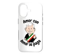 AMLO Muñeco Amlito Amor Con Amor Se Paga Funny Cartoon Mexic Case for iPhone 17
