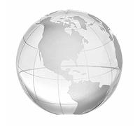 Amlong Crystal 4 inch Globe Paperweight with Gift Box