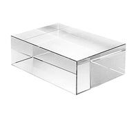 Amlong Crystal Clear Crystal Display Blocks (Not Acrylic), 6 inch x 4 inch x 2 inch