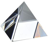 Amlong Crystal High Quality Crystal Pyramid 3" With Gift Box