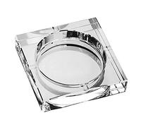 Amlong Crystal Large Square Crystal Ashtray with Gift Box, 6 x 6 inch (150mm X150mm), Clear