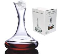 Amlong Crystal Lead-Free Large Wine Decanter, Red Wine Carafe, Wine Gift, Wine Accessories 58 oz (1700ml), with Crystal Globe Stopper