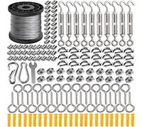 AMLOOPH 100m Garden Wire For Climbing Plants, Catenary Wire Trellis Kit