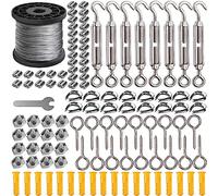 AMLOOPH Garden Wire For Climbing Plants, 70M Catenary Wire Rope Trellis Kit