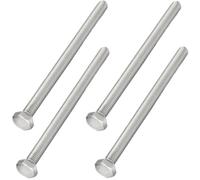 AMLOOPH M10 Bolts, M10 x 170mm A2 Stainless Steel Hex Head Cap Screws 4pcs | 10mm Diameter Metric Fully Threaded Hex M10 Bolts 170mm for Metal Construction Work, Automotive Machinery
