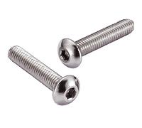 AMLOOPH M4 Bolts, M4 X 35mm Hex Socket Button Head Machine Bolts/Screws - 4mm Fully Threaded A2 304 Stainless Steel Hex Long Socket Screws (Pack Of 20)
