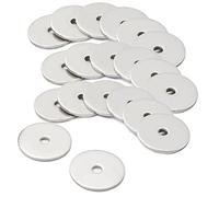 AMLOOPH M4 Washers, M4 x 25mm Metal Flat Penny Washer Thickness 1.5mm- A2 304 Stainless Steel Washers (20 Pack), Large OD Plain Wide Metal Round Flat Spacer Repair Washer for Screws Bolts