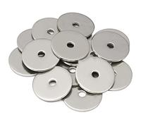 AMLOOPH M5 Washers, M5 x 25mm Metal Flat Penny Washer Thickness 1.5mm- A2 304 Stainless Steel Washers (20 Pack), Large OD Plain Wide Metal Round Flat Spacer Repair for Screws Bolts