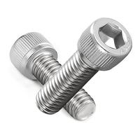 AMLOOPH M6 Bolts, M6 x 16mm A2 Stainless Steel Socket Head Cap Screws 20pcs | 6mm Diameter Metric Fully Threaded M6 Bolts 16mm Long Hex Socket Allen Bolts Coarse, DIN912