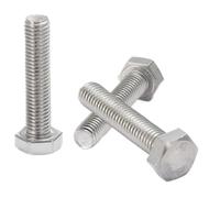 AMLOOPH M6 Bolts, M6 x 40mm A2 Stainless Steel Hex Head Cap Screws 20pcs | 6mm Diameter Metric Fully Threaded Hex M6 Bolts 40mm for Metal Construction Work, Automotive Machinery