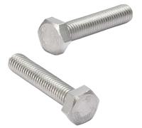AMLOOPH M6 Bolts, M6 x 60mm A2 Stainless Steel Hex Head Cap Screws 10pcs | 6mm Diameter Metric Fully Threaded Hex M6 Bolts 60mm for Metal Construction Work, Automotive Machinery