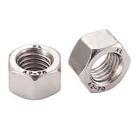 AMLOOPH M6 Nuts, 6mm M6 Stainless Steel Hex Nuts -DIN934 Hex Hexagon Full Lock Nuts M6 For M6 Bolts & Threaded Rod (Pack Of 20)