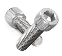 AMLOOPH M6 Screws, M6 X 20mm Allen Socket Head Cap Screws/Bolts - 6mm Diameter Fully Threaded M6 Bolts 20mm A2 Stainless Steel Long Hex Socket Bolt Coarse (Pack Of 20）