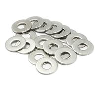 AMLOOPH M6 Washers, M6 x 12mm Metal Flat Penny Washer Thickness 1.5mm- A2 304 Stainless Steel Washers (20 Pack), Large OD Plain Wide Metal Round Flat Spacer Repair Washer for Screws Bolts
