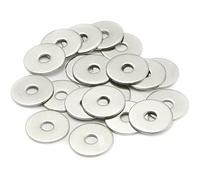 AMLOOPH M6 Washers, M6 x 18mm A2 Stainless Steel Flat Penny Washers 50Pack