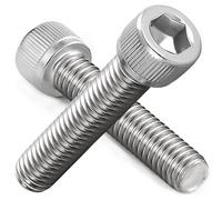 AMLOOPH M8 Screws, M8 X 55mm Allen Socket Head Cap Screws/Bolts - 8mm Diameter Fully Threaded M8 Bolts 55mm A2 Stainless Steel Long Hex Socket Bolt Coarse (Pack Of 10）