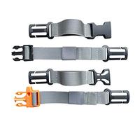 Amlrt 2 Packs Backpack Chest Strap- Nylon -Suitable for Webbing on The Backpack up to 25MM(Grey)