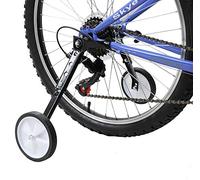 Ammaco 18"-24" Wheel Kids Bike Bicycle Balance Training Aid Stabilisers Wheels Adjustable Black